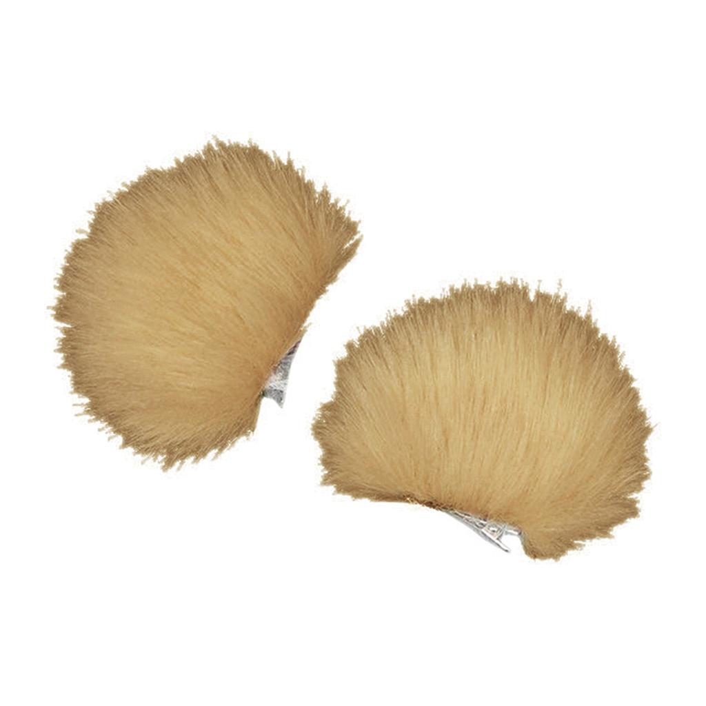 Bear Ear Hair Clip Anime Maid Side Pin Y2K Furry Faux Furs Animal Ear Barrette for Masquerade Party Creative Hair Decors