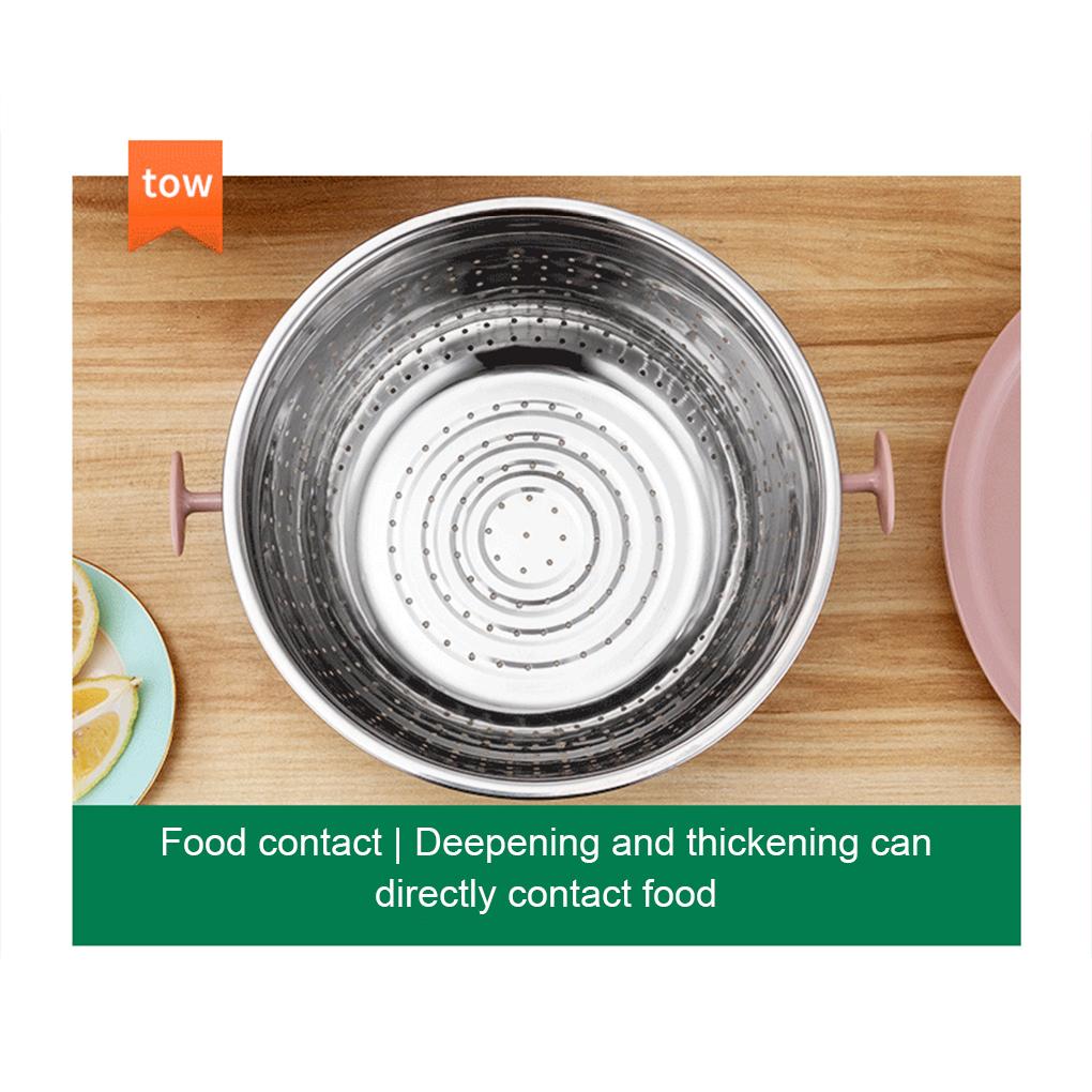 Stalowy durszlak do odpływu, durszlak, wielofunkcyjne narzędzie kuchenne do kontaktu z żywnością, z 1 otworem na durszlak