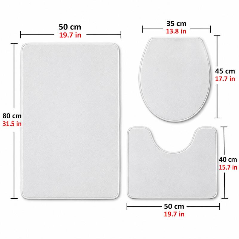 Liverpool Bathroom Mat Set 3Pcs Personalized Customization Bath Mats Set For Home Decoration Bathroom Decor Elegant Floor Mats