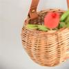 Traditional Wicker Basket Offering Durability And For Everyday Use In Shopping And Outdoor Activities 6XDE