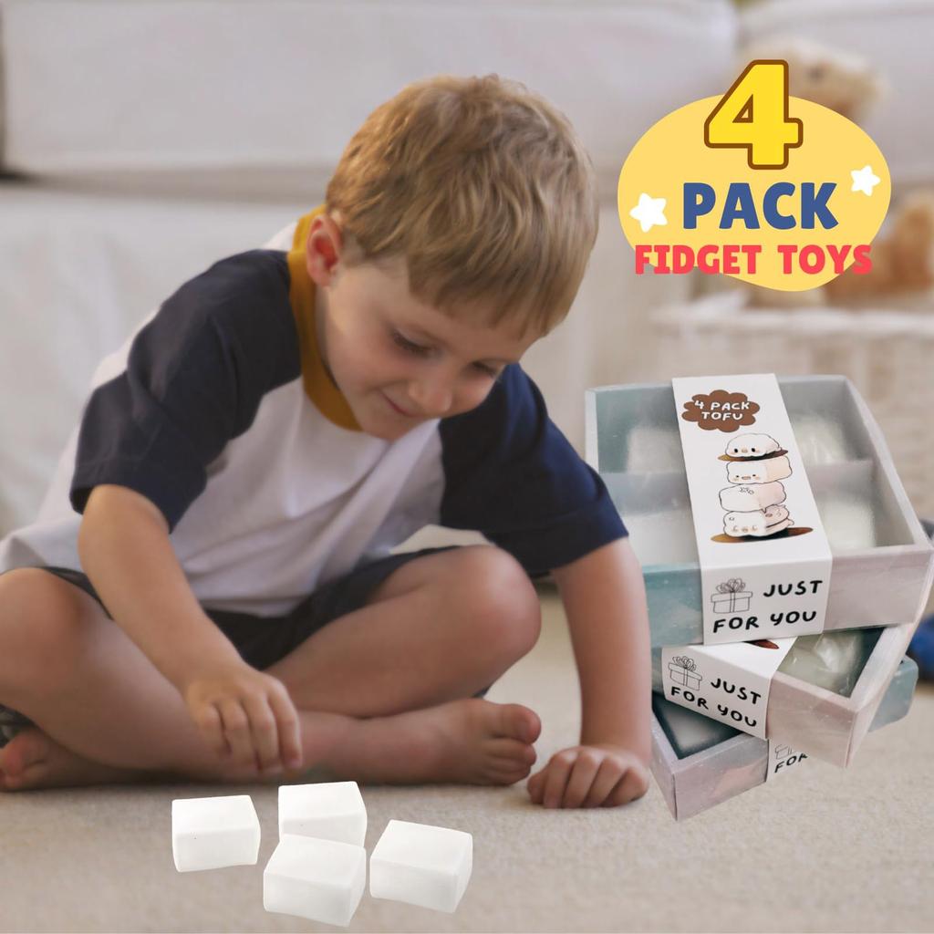 Dekompressionssimulation Zarter Tofu Knautschspielzeug Dekompressionsspielzeug Knautschspielzeug Langsam Kreatives Spielzeug