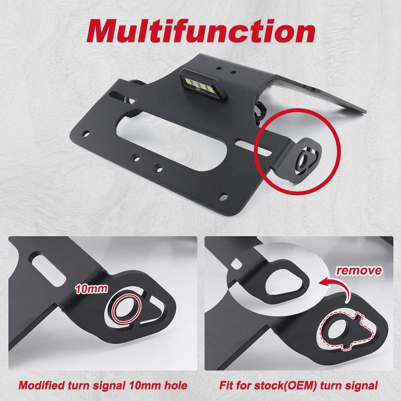 For Yamaha Tenere 700 XTZ690 Tenere 700 Rally/World Raid/Rally Rear Tail Tidy Fender Eliminator Kit License Plate Holder Bracket