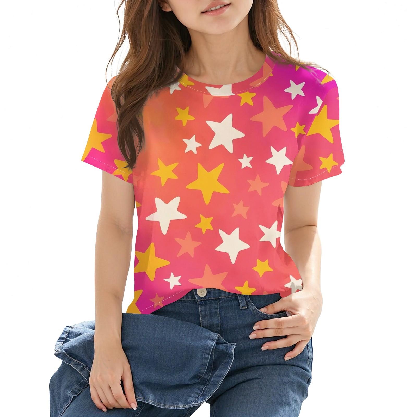 

Детская повседневная футболка с короткими рукавами и круглым вырезом с принтом, модная 110 оранжевый