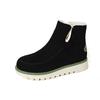 Autumn and winter new fashion velvet thickened European beautiful women's snow boots medium boots