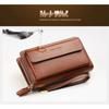Commuter handbag men's business clip bag men's long casual zipper wallet waterproof