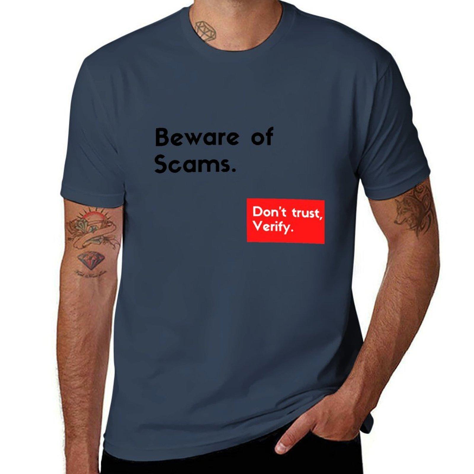 Don T Trust Verify Tshirt Durable Work Wear Tshirt S