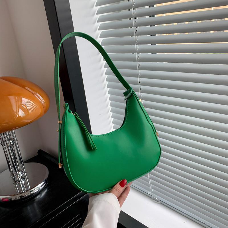 Stylish Urban Chic Small Pu Shoulder Bag 2023 Summer Trendy Underarm Bag For Women