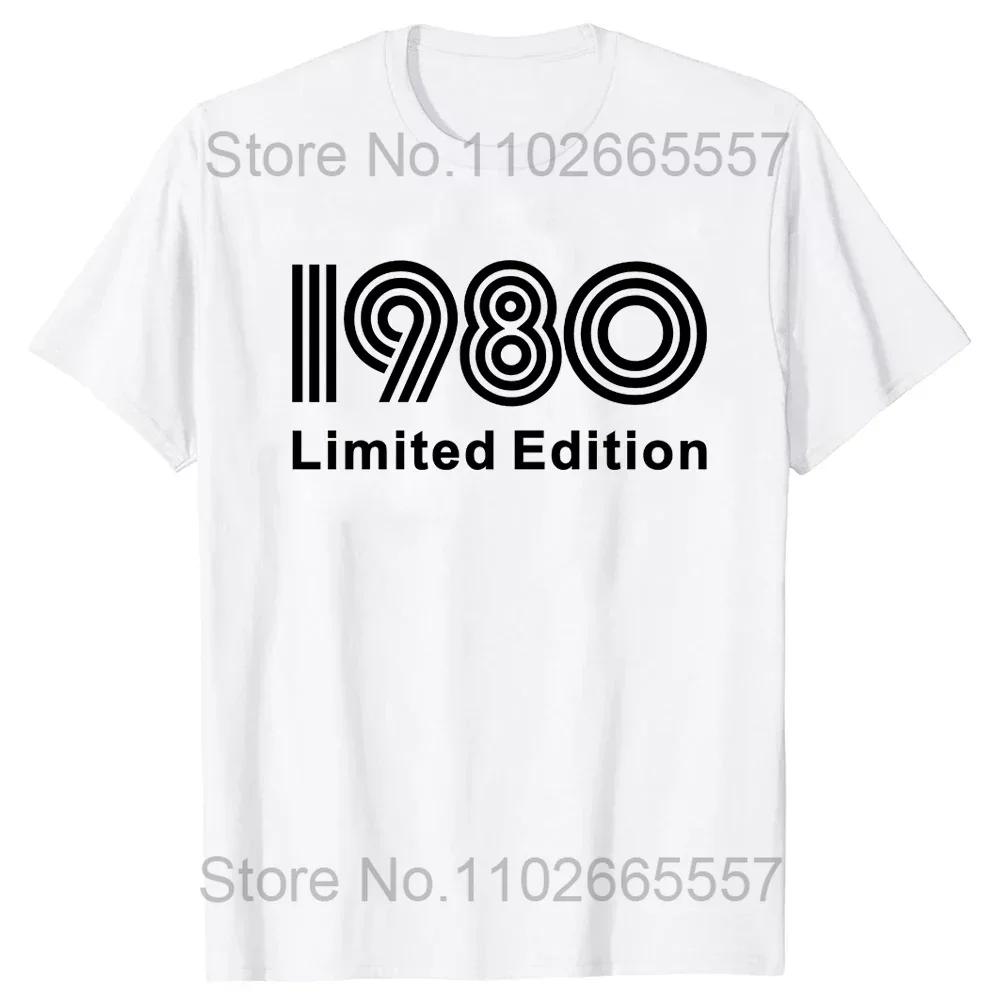 Vintage Legends Born In 1980 44 Years Old T Shirt Men Cotton T-shirt Birthday Retro Anniversary Tees Top Streetwear Tshirts