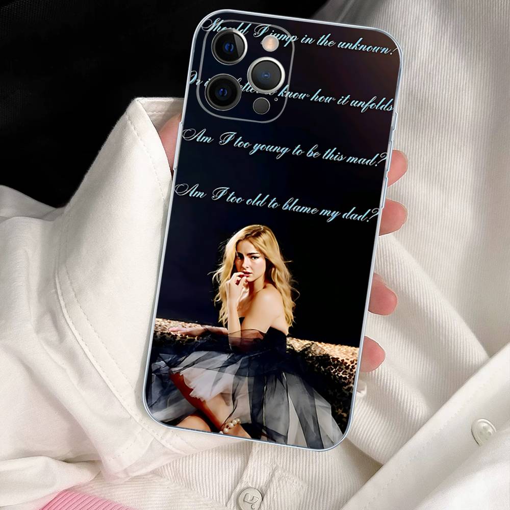 

A-Addison Rae Transparent TPU Phone Case For IPhone 17 11 12 13 14 15 16 Pro Max 16 Plus Cover iPhone 17 Air