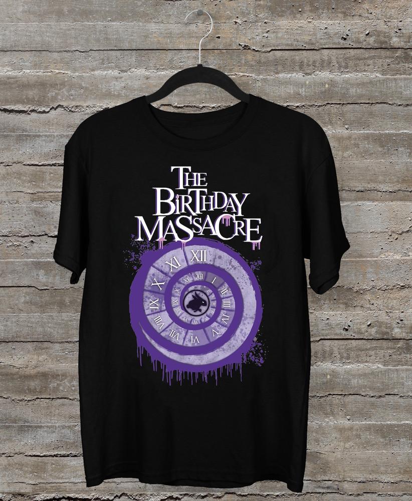 

NEW Rare The Birthday Massacre Clock Classic Black All Size OM223 Unisex T-Shirt XXXL