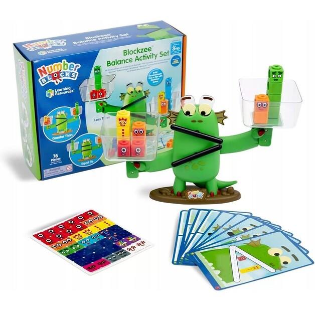 Plastic Constructor Learning Resources Math Cubes, 76 Pieces