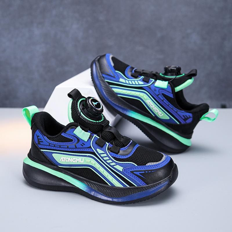 

Children s sports shoes 2025 autumn new boys ultra-light shock-absorbing running shoes medium and large children s mesh dad shoes boys 39