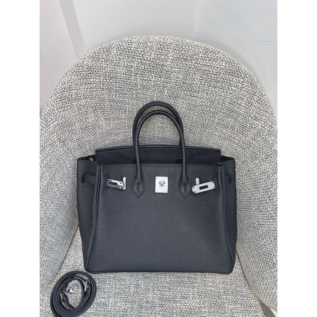 Togo primo strato pelle di mucca borsa platino motivo litchi fibbia argentata borsa a mano serratura di alta gamma borsa a tracolla messenger in pelle da donna