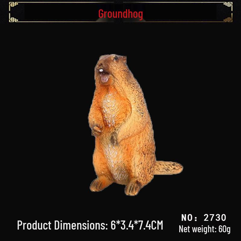 Wild Animal Solid Core Marmot and Chipmunk Toy for Children s Cognitive Development