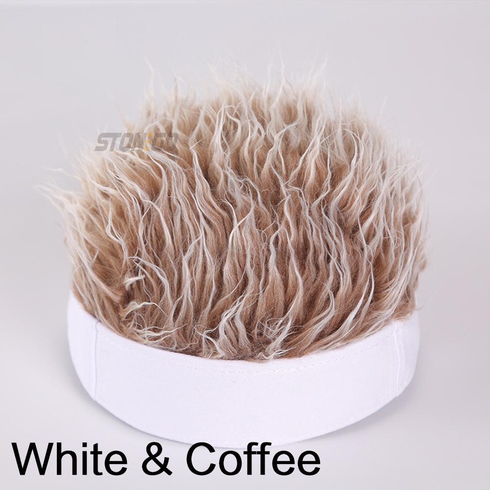 Men Wig Cap Fashion Casual Baseball Cap Adjustable Snapback Hats Hip Hop Hat Roleplaying Props Pullover Hat Band Vocal Hat Gifts