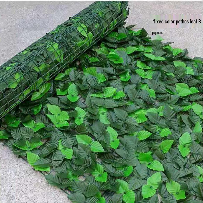 Artificial Green Ivy Rattan Fence for Balcony and Exterior Walls