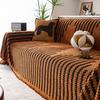 Winter Sofa Towel Shu Cotton Lint Solid Color 2024 New Thickened Warm Sofa Cover Cloth Straight Row Sofa Seat Cushion