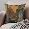 PostImpressionism PPaul Gauguin Cushion Cover Pillowcase Antidustmite Invisible Zipper Short Plush Sofa Cushion