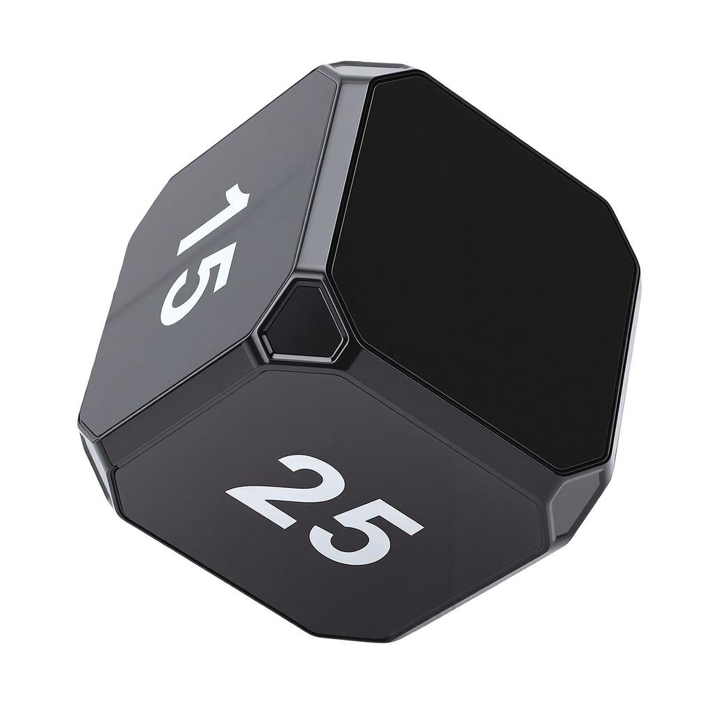 Timer di Produttività da Scrivania Forma Cubica Silenziosa Strumento di Gestione del Tempo per Lavoro Studio Scuola Cucina