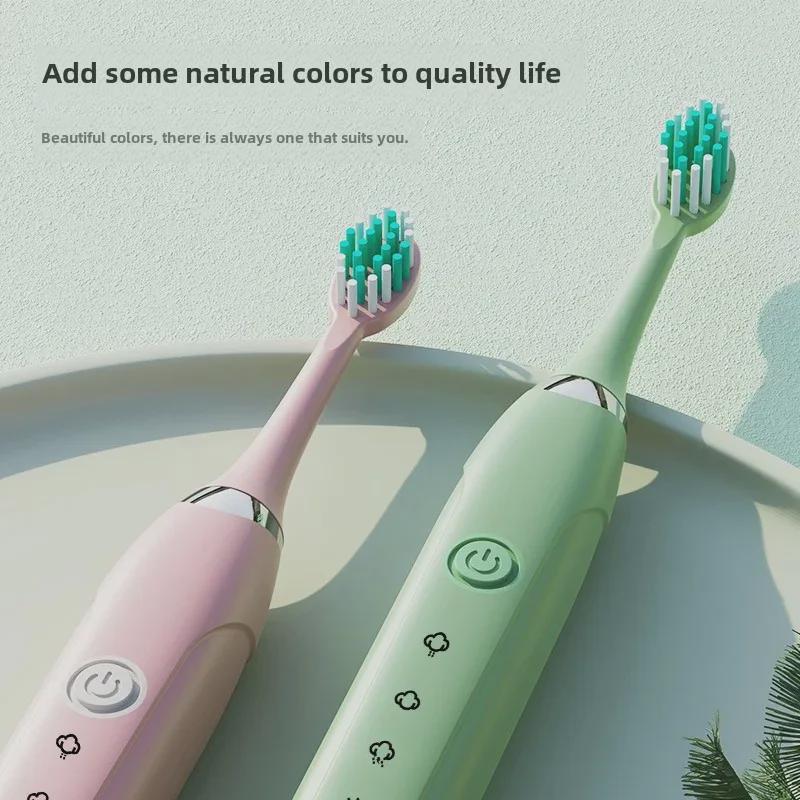 Rechargeable Ultrasonic Electric Toothbrush with Soft Bristles and Water Flosser
