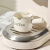 3oz/90ml High-grade Fine Ceramic Coffee Measuring Cup with Scale Extraction Cup Small Milk Cup High Color Value Espresso Cup
