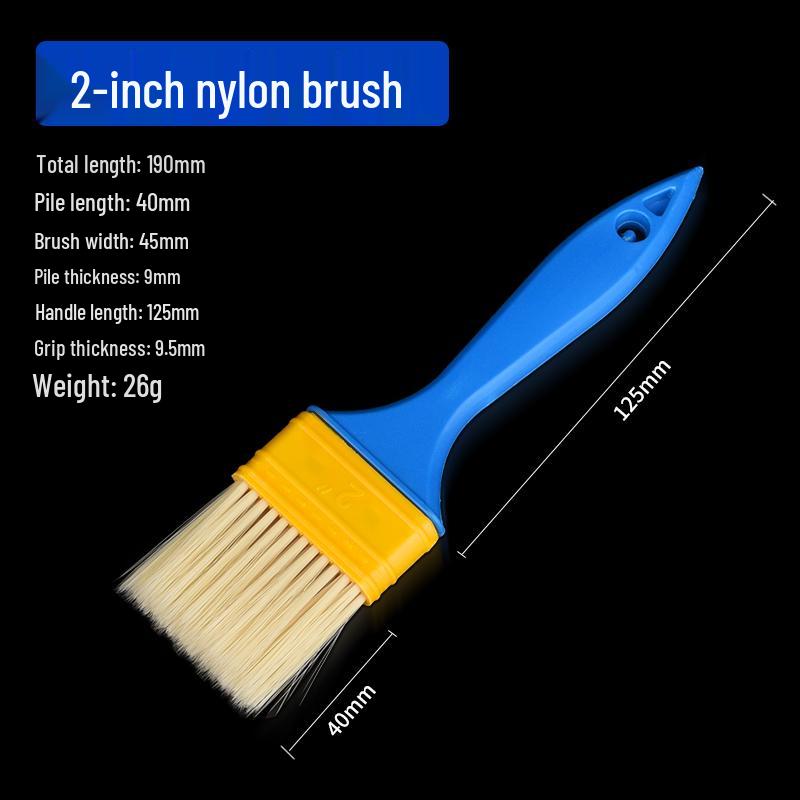 Nylon Bristle Cleaning and Painting Brush Set – Small, Hard, and Soft Bristles for Barbecue, Dust Removal, and Oil Painting
