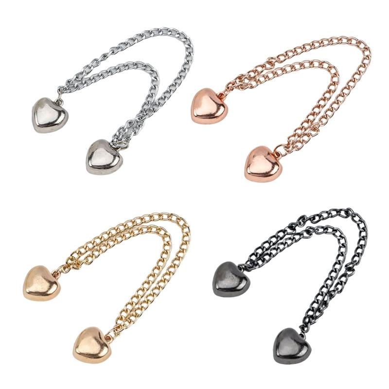 5Pieces Magnetic Pants Cuffs Fasteners, Pants Hems Fasteners Clip Strong Magnets Clip for Pants Trousers to Make Shorter