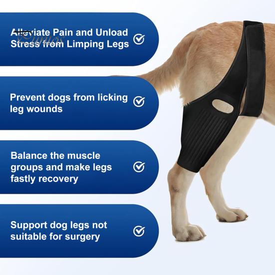 Cureaua de recuperare pentru animale de companie Brace de protecție pentru picioare pentru câine Genunchi pentru șold pentru câine Ușor de instalat Înveliș pentru picioare de câine Articole pentru animale de companie
