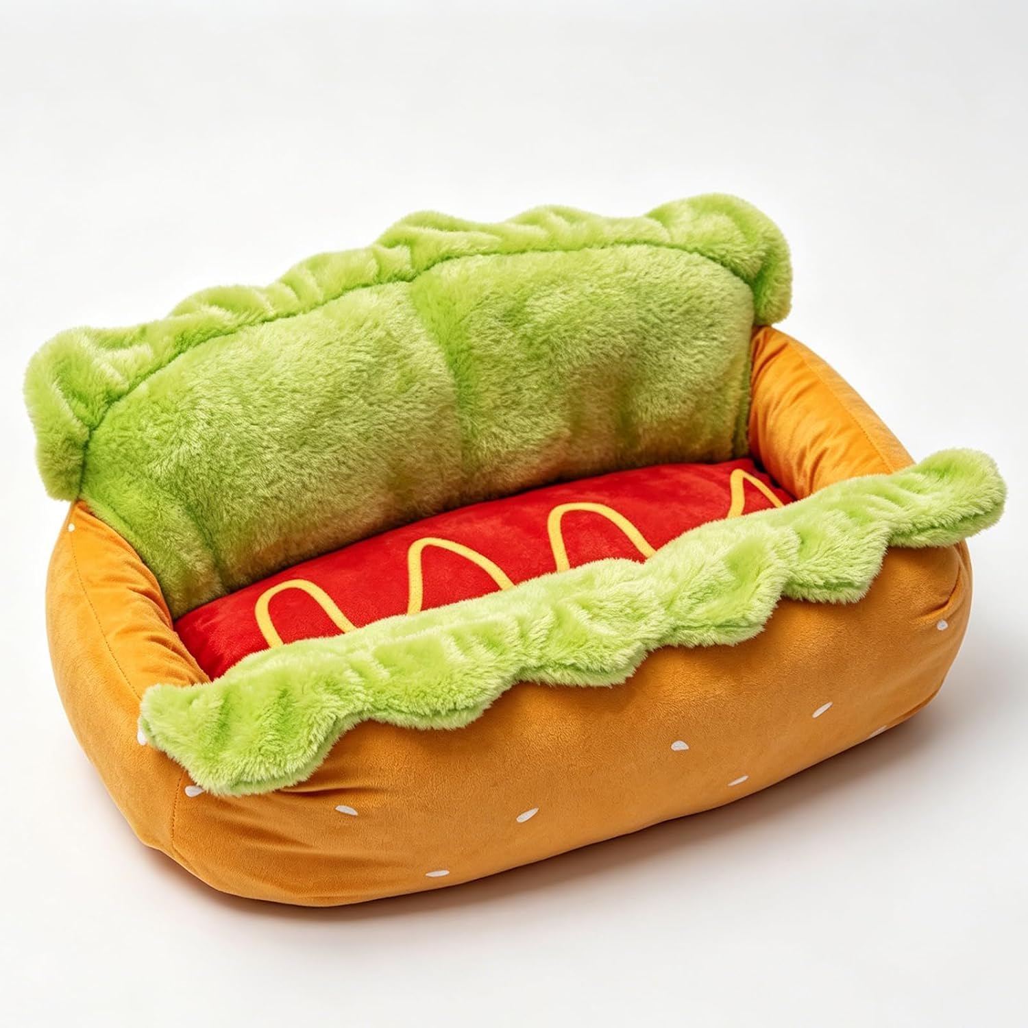 Hot Dog Shaped Pet Bed -