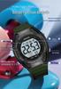 Sanda Multi-Function Waterproof Sport Watch with Alarm & Seven-Color Luminous Display