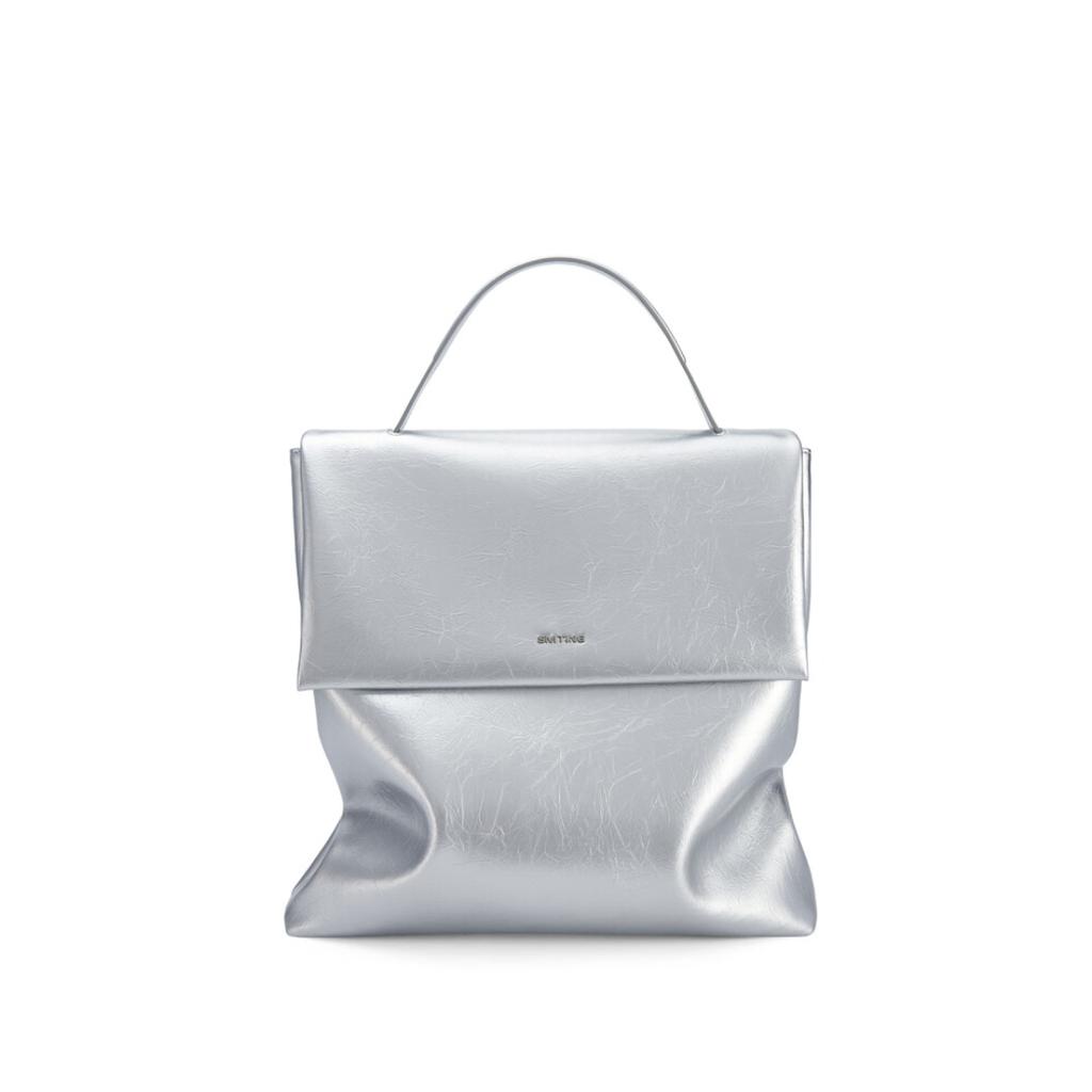 Rucksack Damenmode Minderheit Großraumrucksack Pendlertasche Laser Silber Länge 35cm breit 12cm hoch 36cm