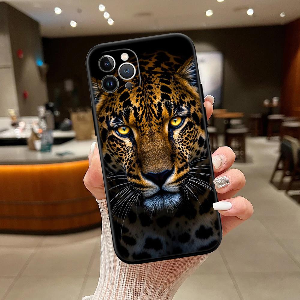 RA16 Leopard Phone Case for Samsung Galaxy A11 A12 A13 A15 A52S A53 A55 A56 A70 A71 A72 A73 F06 F16 F56 S10 Plus S10e