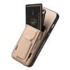 Carbon Fiber Pattern Vertical Card Solt Holder Wallet Leather Case For iPhone 17 Pro Max 16 Plus 15 Plus 14 13 12 11 Stand Cover