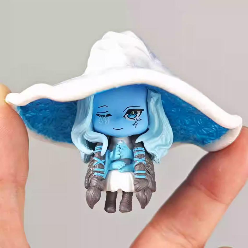 Hot Ring Gaming Q Version Mini Ranni Cat Melina Malenia The Half-Wolf Action Figure Lani Magic Ornaments Dolls gift