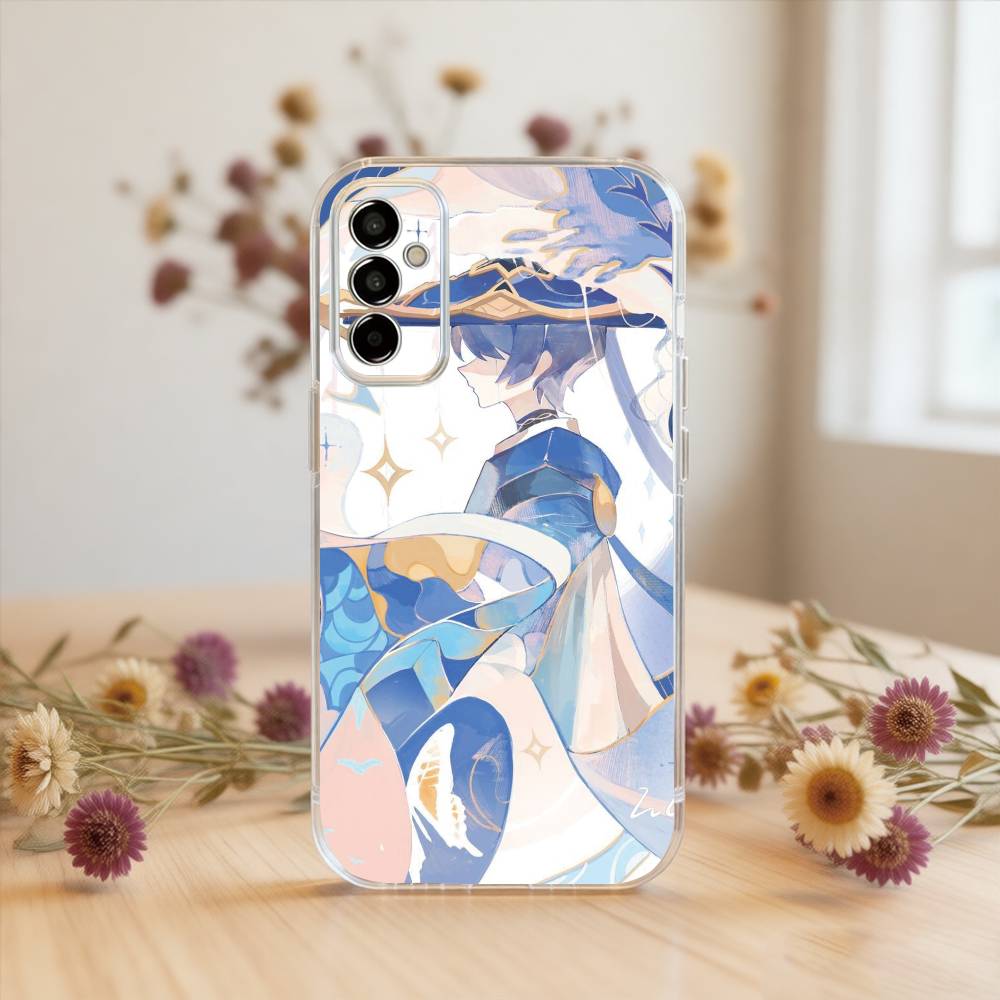 Genshin Impact Wanderer Phone Case For SamsungA10,12,20,21S,30,31,40,50,51,52,70,71 Transparent Cover