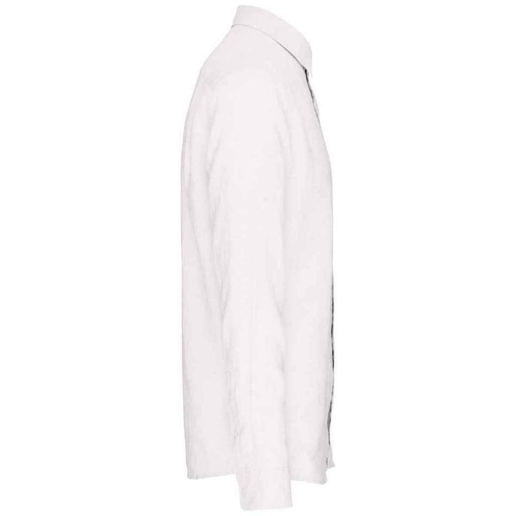 Spasso Mens Linen Long-Sleeved Shirt