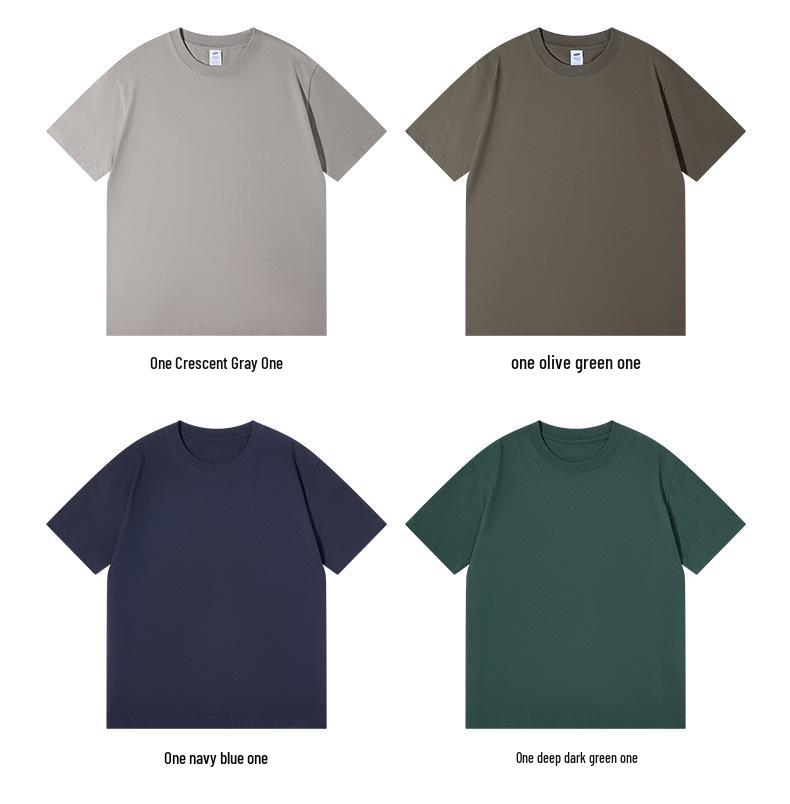 Tricou Unisex de Vară din Bumbac - Culoare Solidă, Mânecă Scurtă, Gât Rotund, Croială Lejeră Casual