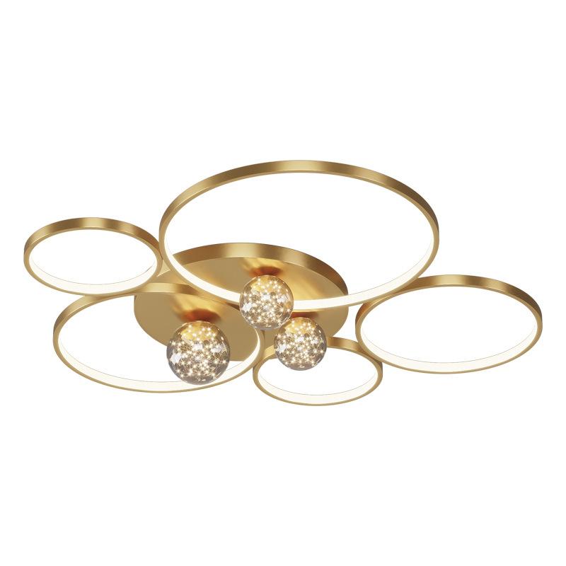 Rings Gypsophila Chandelier Lights for Living Room Bedroom Study Home Modern Ceiling Lighting Indoor Lamps