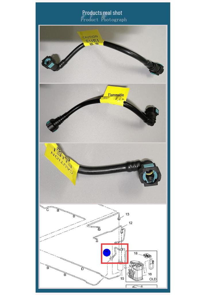 Compatible with Cruze/Excelle 1.6T/1.8: Gasoline Pipe Filter & Evaporative Emission Canister.