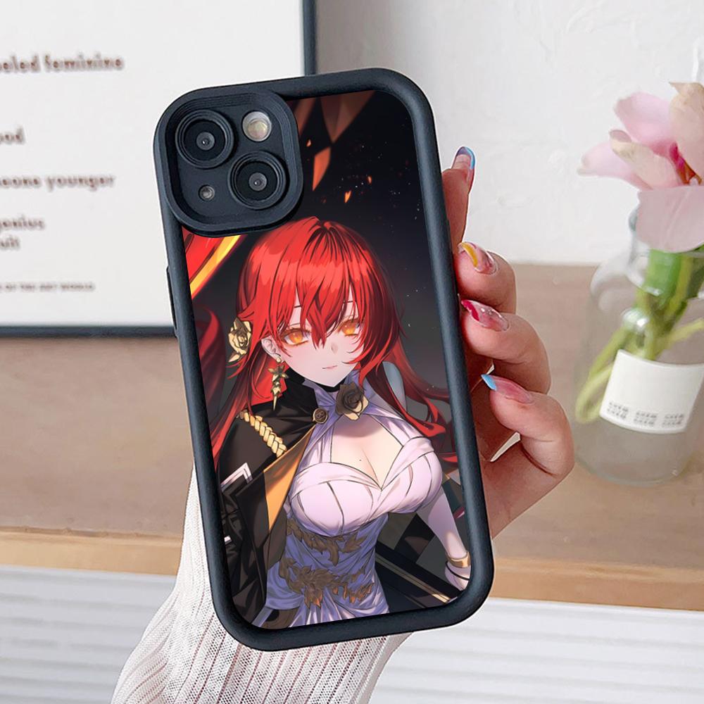 HSR Himeko Thicken TPU Mobile Phone Case for iPhone 17 16 15 14 13 12 11 Air Pro Max Plus Colorful Cover
