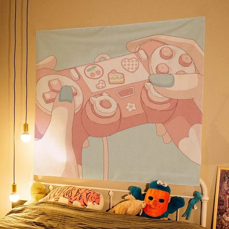 

Милый девчачий декоративный гобелен для украшения стен дома, офиса, гостиной, гобелен 100x75cm