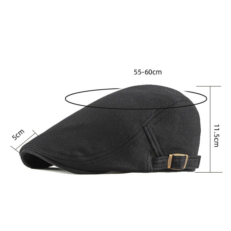 Casquette Béret Homme/femme Réglable En Coton - Style Vintage Irlandais, Tour De Tête 56-60 Cm, été, Respirante