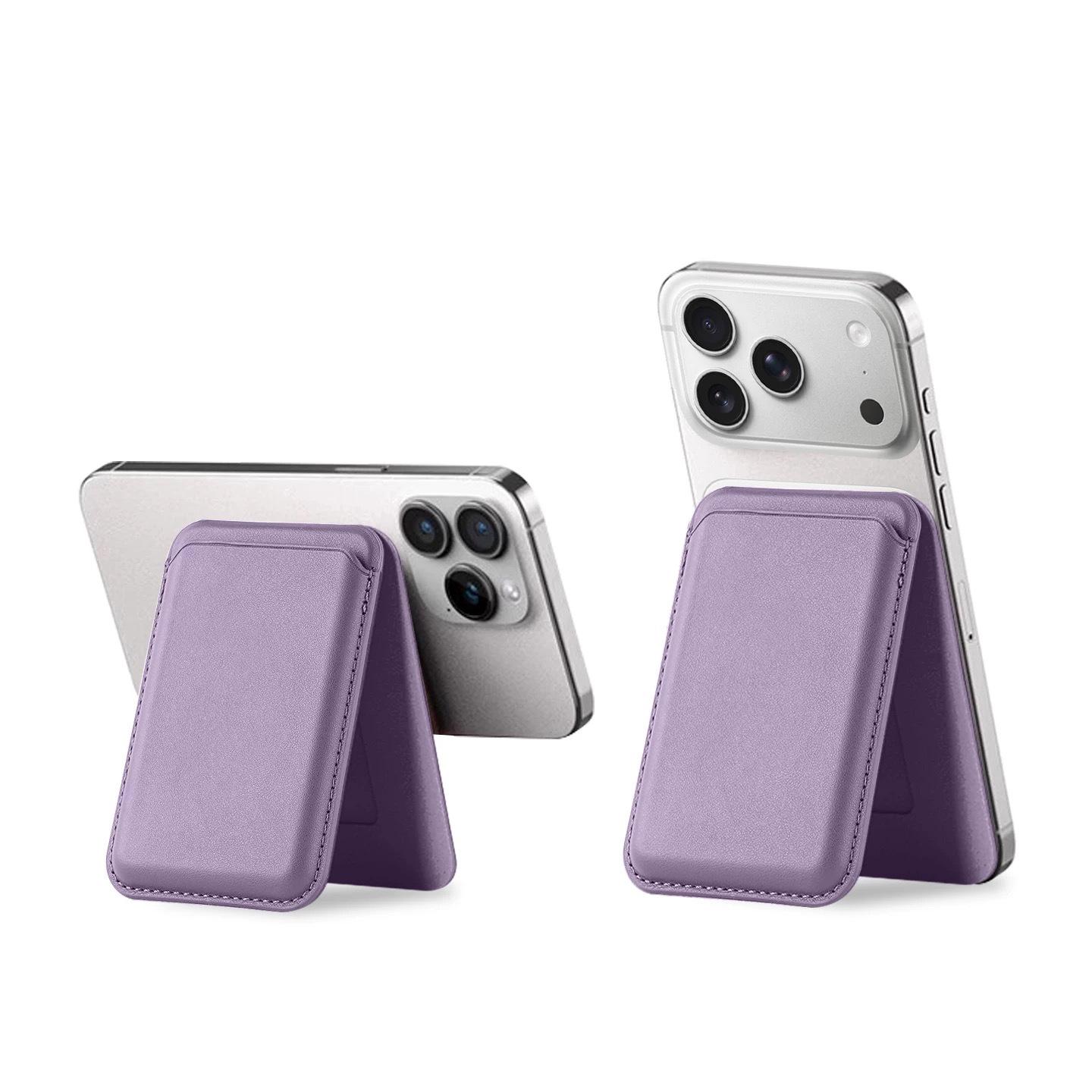 Apple iPhone 12-17 PU Leather Magnetic MagSafe Card Holder & Foldable Stand