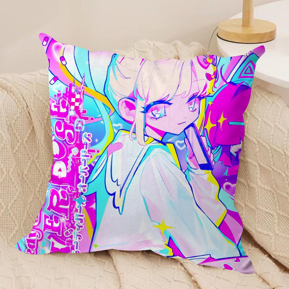 NNeedy Girl Streamer Overloa Cushion Cover Silky Short Plush Invisible Zipper Dustproof Sofa Pillow Case for Home Decor