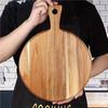 Fresh Wooden Chopping Board, Wood Cutting Board With Handle For Kitchen, Suitable For Cooking Forged Food, Bread, Meat Serving B
