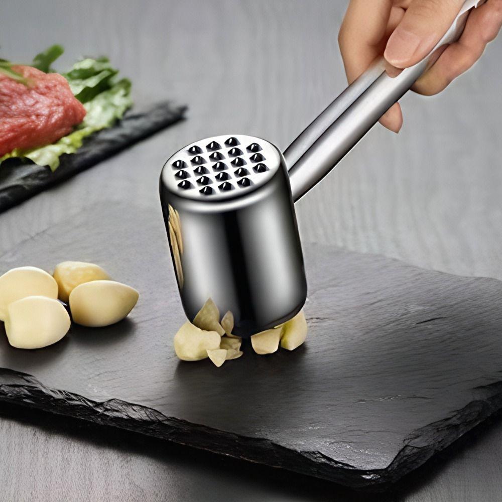 Rust-proof Dual-head Use Meat Tenderizer Stainless Steel Meat Knocker Meat Beat Hammer Pork Chop