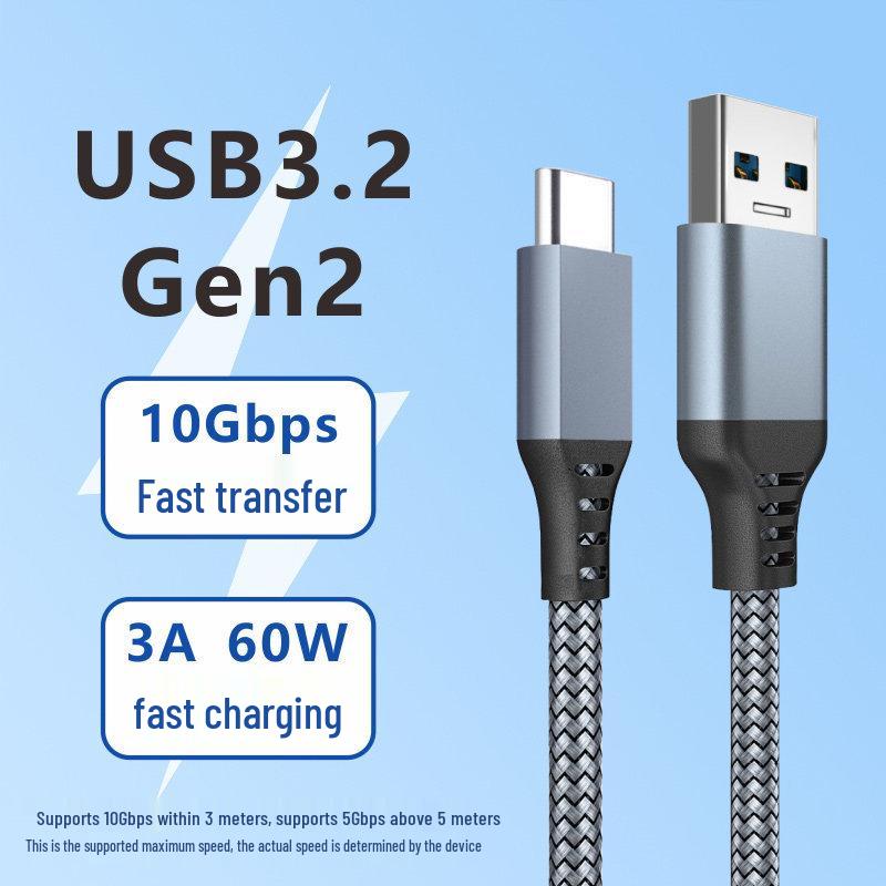 USB 3.2 To Type-C Gen 2 Data Cable for Mobile Drives & iPad/Phone To Computer Connection
