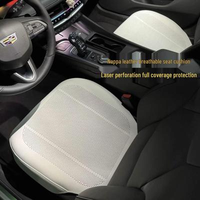 Cuir Nappa Litchi Housse Complète Respirante Coussin de Siège Auto d'Été