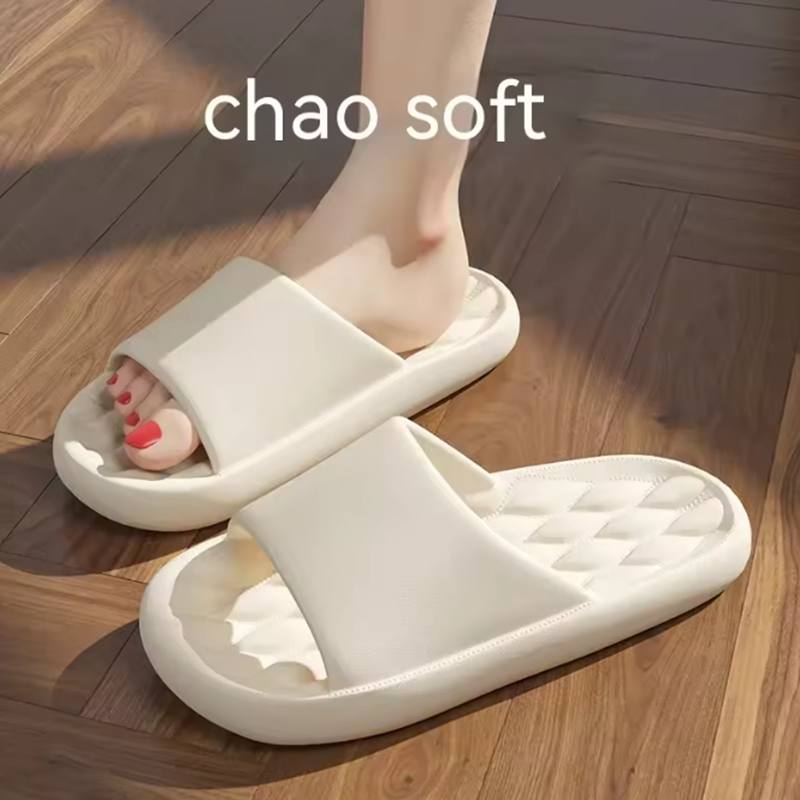 Ladies' Men's Slippers Cloud Thick Sole, Summer EVA Soft Slip-On Sandals for Indoor Bathroom Beach, Non-Slip Unisex Casual Shoes