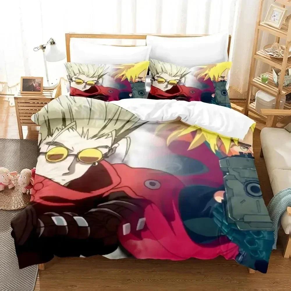 

TRIGUN STAMPEDE Bedding Set Printed Bed Set With Pillowcase Bed Duvet Cover Soft Queen King Size Bedclothes Home 70x133cm 2pcs